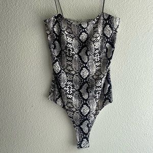 Snake Print Bodysuit